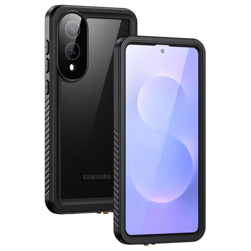 Lanhiem for Samsung Galaxy S25 Edge Phone Case, IP68 Waterproof Dustproof Case with Built-in Screen Protector, Rugged Full Body Protective Cover for Galaxy S25 Edge 6.7 Inch, Black - color: Black, size: 6.7" for S25 Edge