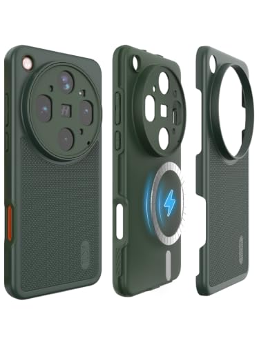TUDIA MergeGrip Designed for Oppo Find X9 Ultra Case (2026), [Military Grade Drop Tested] Dual Layer Slim Rugged Heavy Duty Shockproof Protective Phone Cover (Pine Green, MagSafe Compatible) - color: Pine Green, size: MagSafe Compatible