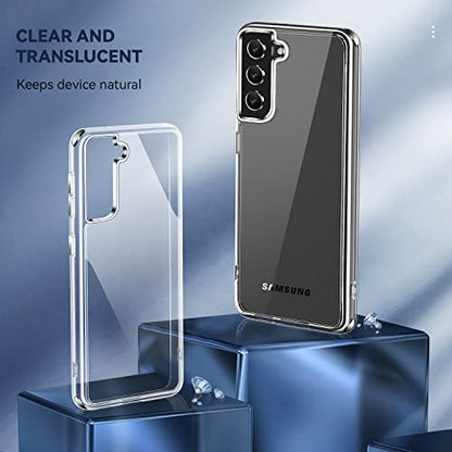 DEERLAMN Clear Phone Case for Samsung Galaxy S22, Transparent Anti-Scratch Non-Yellowing Ultra Slim Fit Shockproof Drop Protection Phone Cover - size: Samsung Galaxy S22