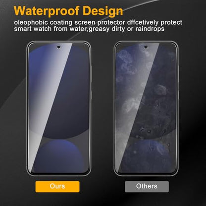 3 Pack Privacy Screen Protector for Samsung Galaxy S24 FE, Anti Spy Tempered Glass 9H Hardness, Black Protector Anti Spy, Bubble Free, Anti-Scratch - size: Galaxy S24 FE FK3