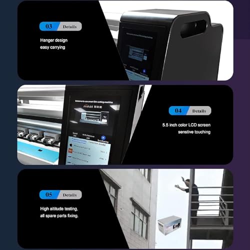 Intelligent Film Cutting Machine for Hydrogel TPU Screen Protectors for Front of The Cellphone,Mobile Phone Screen Protector Machine Cutting,for Smartphones,Watches and Tablets Edge