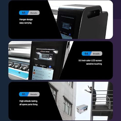 Intelligent Film Cutting Machine for Hydrogel TPU Screen Protectors for Front of The Cellphone,Mobile Phone Screen Protector Machine Cutting,for Smartphones,Watches and Tablets Edge
