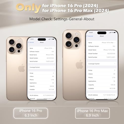 imluckies for iPhone 16 Pro - iPhone 16 Pro Max Camera Lens Protector, AR+AF Tempered Glass, 9H Ultra-Tough Metal Individual Lens Cover, HD Clear Camera Accessories - Glitter Desert Titanium - color: Glitter Desert Titanium