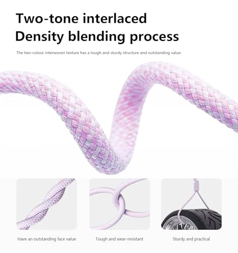 USB C Cable 15FT, Extra Long USB-A to USB-C Cable Braided Pink - color: Pink, size: 26FT
