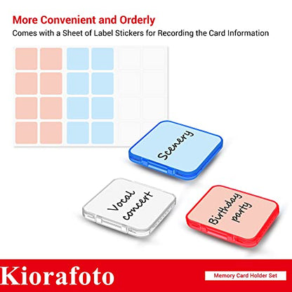 24PCS Multi-Color Clear Plastic SD Card Case Holder(NOT Include Any Cards) - color: for 24 SD Cards（Clear）