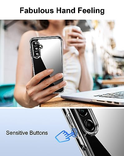 HOOMIL Case for Samsung Galaxy A14, Non-Yellowing, Drop Protection, Anti-Scratch Transparent Hard Back Phone Cover - Blue - color: Blue, size: A14 4G/5G