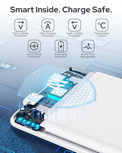for Magsafe Portable Charger, 5000mAh Slim Wireless Magnetic Power Bank | Travel Camping Essential for MagSafe Battery Pack with USB C Charging, Compatible with 17/16/15/14/13/12 Series (White) - color: White