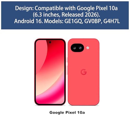 for Google Pixel 10a Stand Case, Belt Clip, Screen Protector-Black | Swivel Kickstand Holder Holster, Slim Shell Slide Pouch Full Body Protective, Rugged Shockproof Drop Defense Cell Phone Cover - size: Pixel 10a