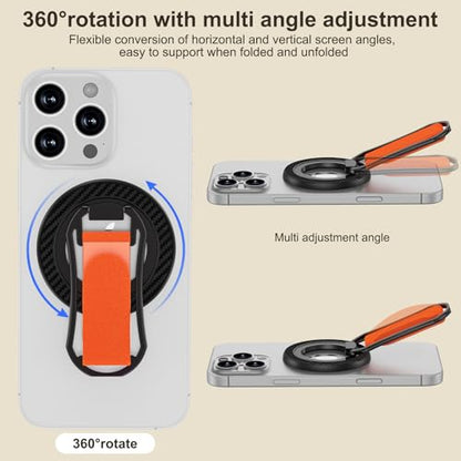 Magnetic Phone Grip for MagSafe Stand,Magnet Ring Holder Adjustable