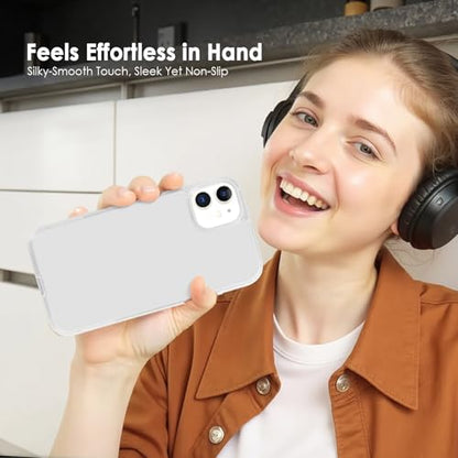 TENOC Phone Case Compatible with iPhone 11, Frosted Case Translucent Protective Bumper Matte Hard Back Cover for 6.1 Inch - color: Translucent, size: iPhone 11