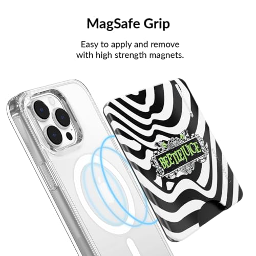 VELVET CAVIAR compatible with MagSafe Wallet - Magnetic Card Holder Wallet for iPhone 12/13/14/15 (Beetlejuice It's Showtime) - color: Beetlejuice It's Showtime