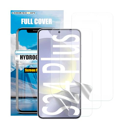 LOOKSEVEN 3 Pack Hydrogel Film For Samsung Galaxy S24 Plus - size: S24 Plus
