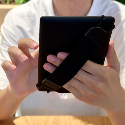 Soft Hand Strap for 6-8" Kindle eReaders Fire Tablet - Black - color: Black