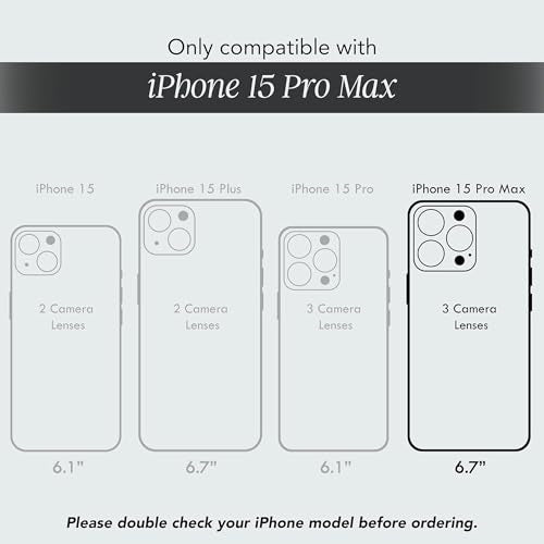 COCOMII Rectangle for iPhone 15 Pro Max Case, Blush Monochrome Coco&MII | Compatible with MagSafe Wireless Charging, Shockproof 10ft Drop Protection, Camera & Screen Protection, Premium Glossy Finish - color: Blush Monochrome Coco&Mii, size: iPhone 15 Pro