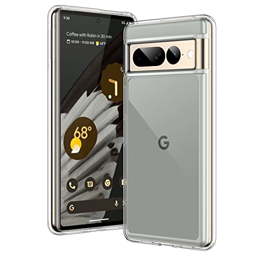 JETech Case for Google Pixel 7 Pro, Anti-Yellowing, Clear | Shockproof Protection, Scratch Resistant Hard PC Back, Durable Transparent TPU Bumper - color: Clear, size: Pixel 7 Pro