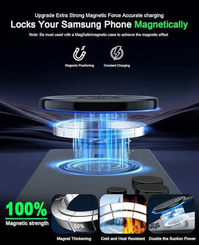 Wireless Charger 2Pack 6FT 15W Samsung Magnetic MagSafe Charger - color: T27S-Black