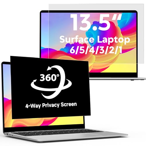 360°Privacy Screen for Microsoft Surface Laptop 13.5 inch - size: For Surface Laptop 13.5 Inch