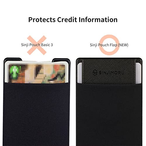 Sinjimoru Card Holder for Back of Phone, Stick on Phone Wallet, Grey - color: Gray