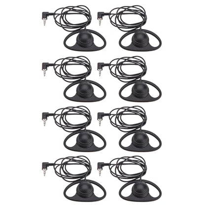 Cuifati Single Ear Headset with 3.5mm L Shaped Plug, Mono Wired Headphone for Laptop, Phone, Call Center, Gaming (8pcs) - size: 8pcs