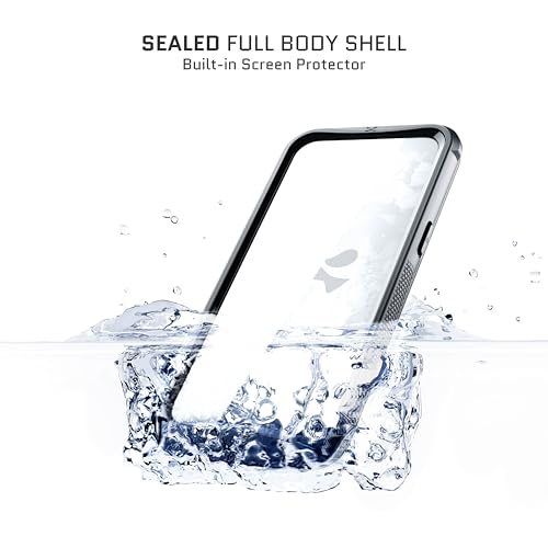 Ghostek Nautical Waterproof Apple iPhone 16 Case with Holster Belt Clip - Screen and Camera Protector, MagSafe Compatible, Rugged Heavy Duty Cover (6.1 Inch, Clear) - color: Clear, size: iPhone 16
