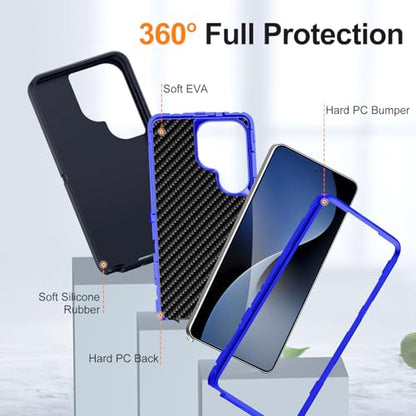 Shockproof Case for Samsung Galaxy S26 Ultra 6.9 inch,Heavy Duty Rugged Military Grade Protection,Hard Sturdy Phone Cover for Samsung S26 Ultra,Deep Blue - color: Deep Blue