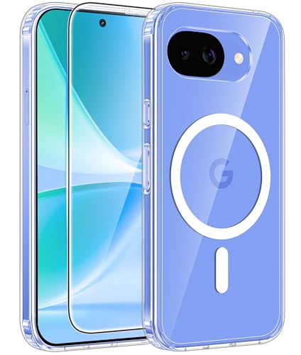 FNTCASE for Google Pixel 10a Case: [Fit for Magsafe] [Screen Protector] Anti Yellowing Transparent Clear - Military Grade Shockproof Protective Phone Cover for Pixel 10A - Clear - color: Clear, size: Pixel 10a (6.3 Inch)