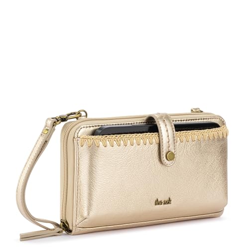The Sak Iris Smartphone Crossbody Purse - Small Women's Cellphone Bag & Wallet For Everyday- Convertible Wristlet With Zipper | Fits Most Smartphones, Card Slots & Zip Pocket, Detachable Wristlet & Crossbody Straps, Hands-Free for Travel & Errands - color