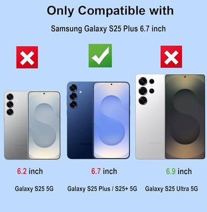 2 Pack for Samsung Galaxy S25 Plus Privacy Screen Protector [Not Glass], Anti-Spy Flexible TPU Film HD Ultra-Thin Bubble Free Case Friendly Full Coverage Hydrogel Film for S25 Plus 6.7-inch