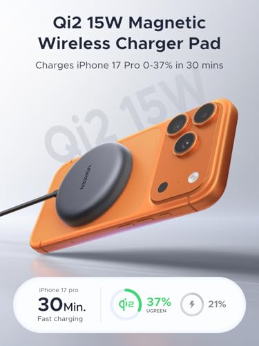 UGREEN Qi2 15W MagSafe Compatible Wireless Charging Pad