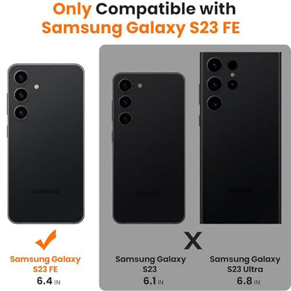 Battery Case for Galaxy S23 FE,Upgraded 12000mAh High Capacity Rechargeable Portable Protective Extended Charger Case Wireless Charging Compatible with S23 FE(6.4 inch) Charging Case & Carplay Black - size: Galaxy S23 FE