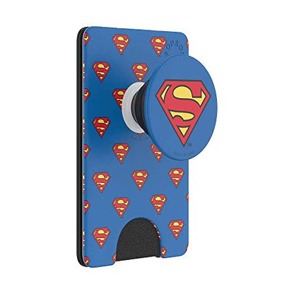 PopSockets Adhesive Phone Wallet and Card Holder with Grip, Marvel - Superman Pattern - color: Superman Pattern, style: Adhesive