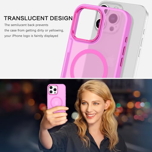 BENTOBEN Magnetic for iPhone 16 Pro Max Case,(Compatible with MagSafe) (Military Grade Drop Protection) Slim Translucent Matte Shockproof with Anti-Fingerprint Phone Case 6.9",Fruit Purple - color: Fruit Purple