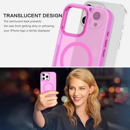 BENTOBEN Magnetic for iPhone 16 Pro Max Case,(Compatible with MagSafe) (Military Grade Drop Protection) Slim Translucent Matte Shockproof with Anti-Fingerprint Phone Case 6.9",Fruit Purple - color: Fruit Purple