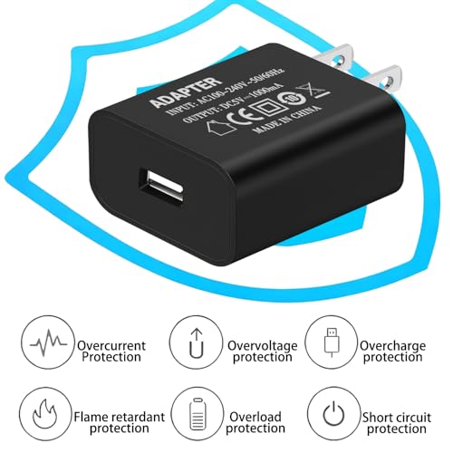 Micro USB Charger for Old Samsung S7 Edge 5V 1A USB Charging Block Micro-USB Cable 6FT Compatible Samsung Galaxy S7 Mini S6 Edge Plus S5 S4 S3 S2 S F Note 5 4 3 2 N7000 N7100 A7 A6 A6+ A5 A3 J7 J5 J3 - color: 2 × (5v1a black+micro usb cable)