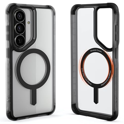 Ghostek Covert Clear Galaxy S26 MagSafe Case with Magnetic Ring, Slim Thin Military Grade Shockproof Phone Cover Compatible with 2026 Samsung S26 (6.3") (Smoke Matte) - color: Smoke Matte, size: Galaxy S26