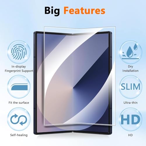 Full Protection Inner Screen Protector For Samsung Galaxy Z Fold 6 5G Anti-scratch Hydrogel Films Soft TPU Transparent Film