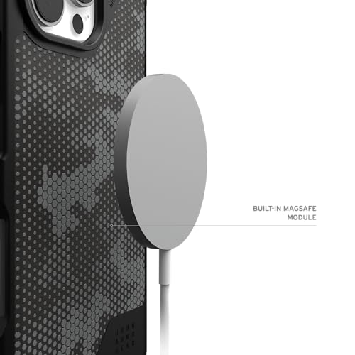 URBAN ARMOR GEAR UAG Designed for iPhone 16 Pro Max Case 6.9" Metropolis LT - Compatible with MagSafe Charging Rugged Shockproof Anti-Slip Military Grade Protective Cover, Micro Hex Camo Graphite - color: Metropolis LT - Micro Hex Camo Graphite