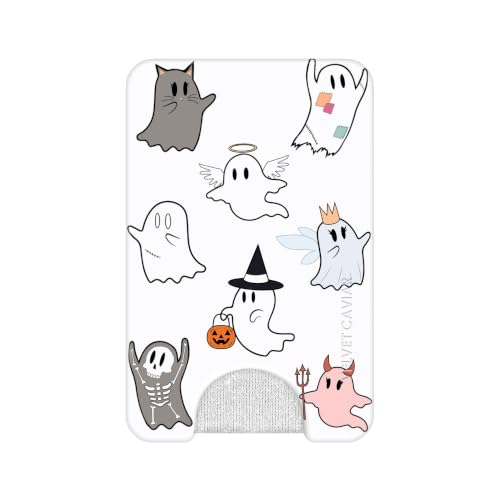 VELVET CAVIAR compatible with MagSafe Wallet 2.0 | Magnetic Card Holder Wallet for iPhone 17/16/15/14/13/12 or Phone Cases compatible with MagSafe | Ghosted Costume Party - color: Ghosted Costume Party
