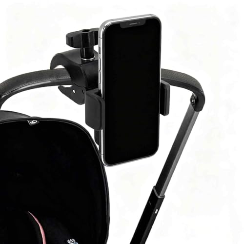 Stroller Phone Holder, Shopping Cart & Bike, 360° Rotating Cell Phone Mount