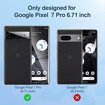 LK 2 Pack for Google Pixel 7 Pro Screen Protector + 2 Pack Lens Protector - size: Pixel 7 Pro