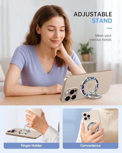 Magnetic Phone Ring Holder, Cute Magnetic Phone Grip, Footprint - color: Footprint