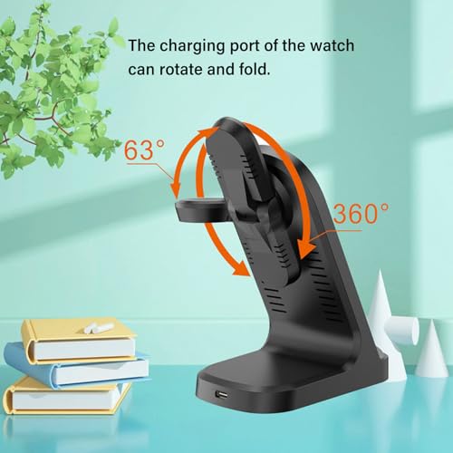 Multifunction Phone Earphone Watch Charging Stand 15W Charging Docking Station Foldable Triple Chargers