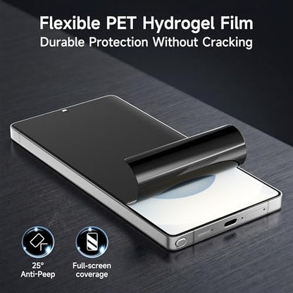S24 Ultra Hydrogel Privacy Screen Protector Anti Spy Film 2 Pack - size: 6.8 inch - Samsung Galaxy S24 Ultra
