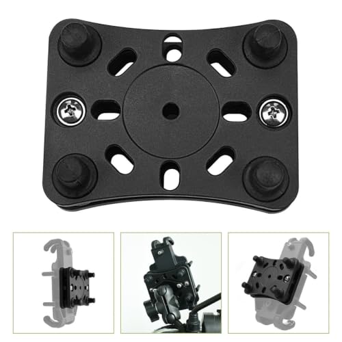 VILLCASE Motorcycle Phone Holder with Shock Absorber, Bike Handlebar Mount Phone Bracket Compatible with Smartphones, Anti-Vibration Support for Motorbike and Bicycle Riding