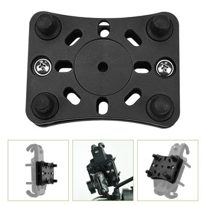 VILLCASE Motorcycle Phone Holder with Shock Absorber, Bike Handlebar Mount Phone Bracket Compatible with Smartphones, Anti-Vibration Support for Motorbike and Bicycle Riding