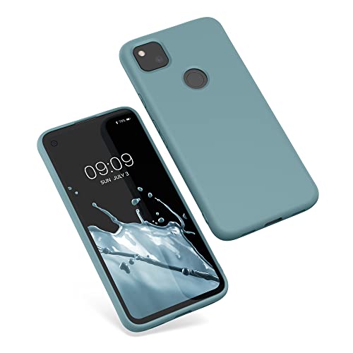 kwmobile Case Compatible with Google Pixel 4a Case - Slim Protective TPU Silicone Phone Cover - Arctic Night - color: Arctic Night