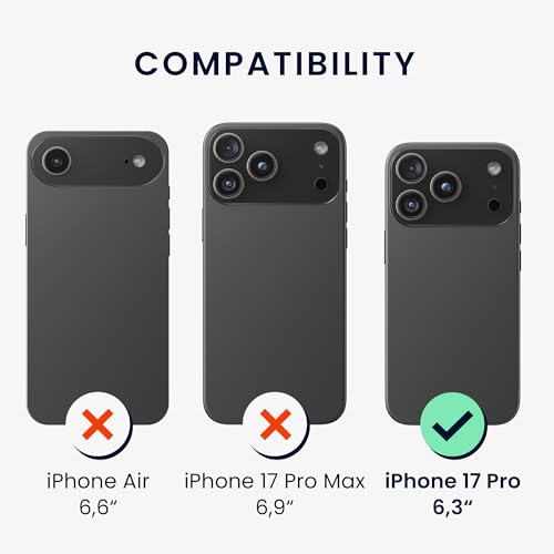 kwmobile Case Compatible with Apple iPhone 17 Pro Case -Soft TPU Back Phone Cover - with Metallic Look - Metallic Caribbean Blue - color: Metallic Caribbean Blue, size: iPhone 17 Pro