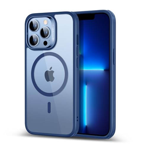 ESR for iPhone 13 Pro Case, Compatible with MagSafe, Shockproof Military-Grade Protection, Yellowing Resistant, Magnetic Phone Case for iPhone 13 Pro, Classic Series, Clear Blue - color: B-Clear Blue, size: iPhone 13 Pro 6.1 inch