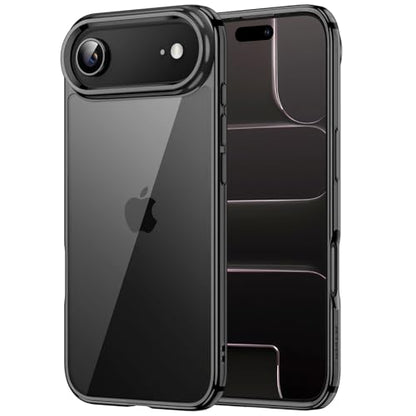 JETech Case for iPhone Air, Anti-Yellowing, Black | Shockproof Protection, Scratch Resistant Hard PC Back, Durable Transparent TPU Bumper - color: Black, size: iPhone Air
