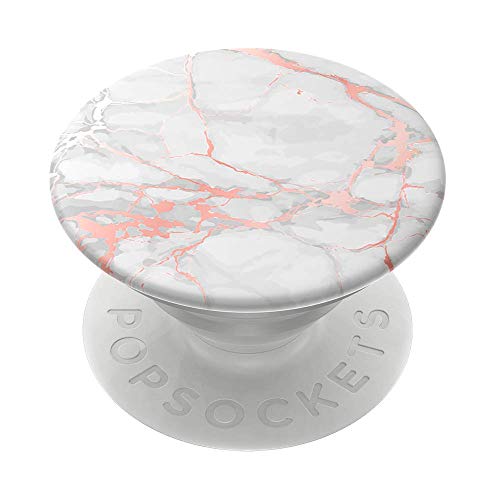 PopSockets Adhesive Phone Grip, Holder- Rose Gold Lutz - color: Pink Marble, size: small